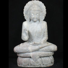 Soft Stone Sitting Buddha